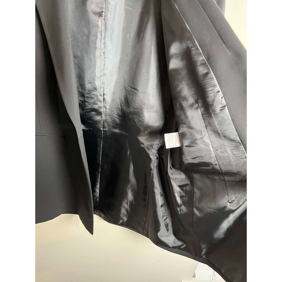 Anne Klein Black Suit Blazer Mock Pockets One Button 10 - Picture 7 of 7